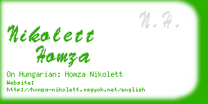 nikolett homza business card